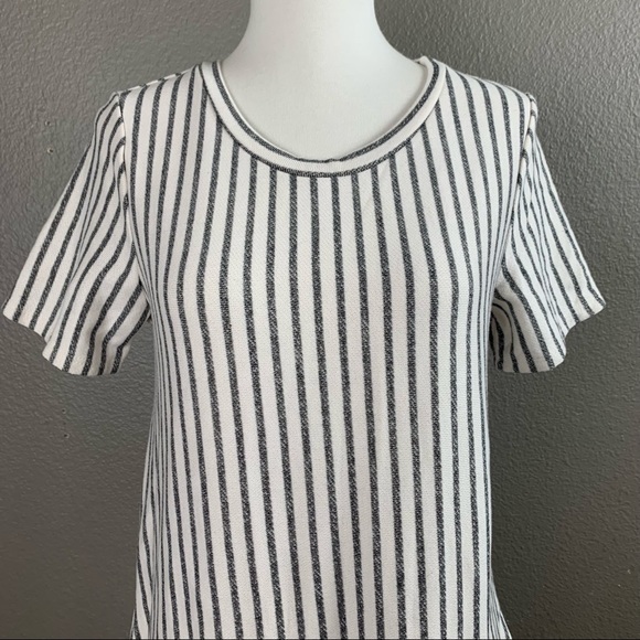 Lazy Sundays striped French terry tee dress - Picture 2 of 14